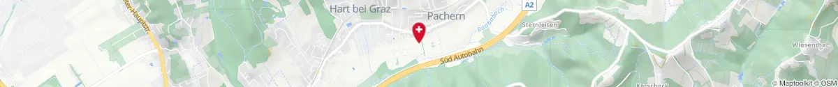 Kartendarstellung des Standorts für Apotheke Hart in 8075 Hart bei Graz